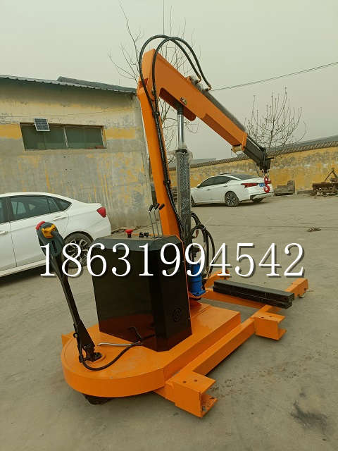 吴桥县自卸车厢随车吊 自制轮式四不像起重机 四驱平板吊 5吨 贵盛